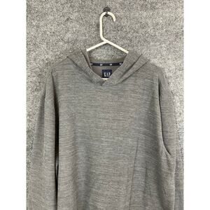 GAP Thermal Hoodie Men's XXL Gray Long Sleeve